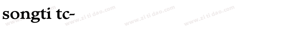 songti tc字体转换